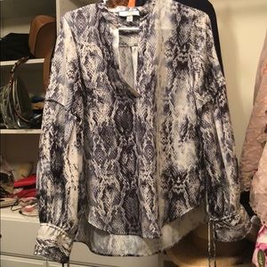 Snake print blouse